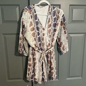 Entro Snake Print Romper
